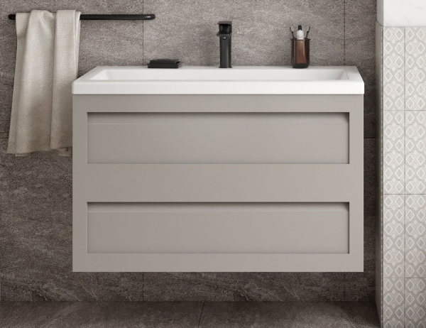 База под раковину напольная Art&max AM-Platino-1000-2C-SO-GCM Светло-Серый