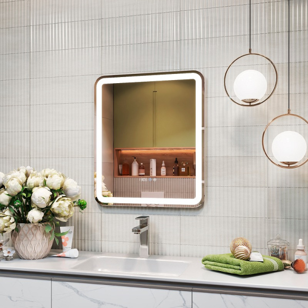 Зеркало с подсветкой (70x70) Vigo Grani(Bora) Luxe z.GRI.70.Luxe