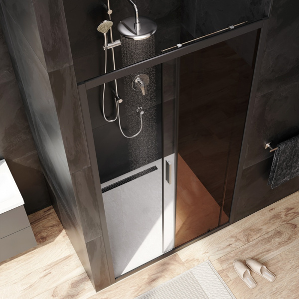 Душевая дверь (110х195) Am.Pm Gem Solo W90G-110-1-195BBr