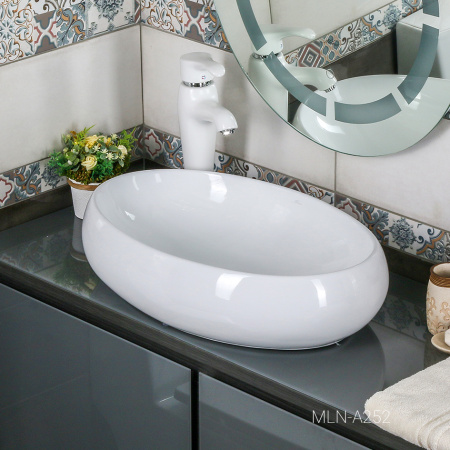 Раковина накладная (60х40) Melana A252-803