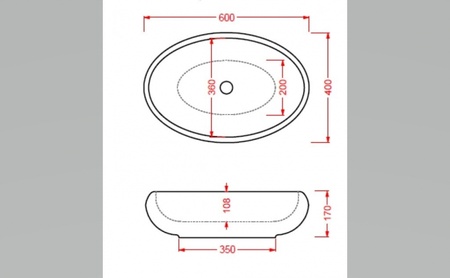 Раковина накладная Artceram Tao TOL002 01 00bi*0