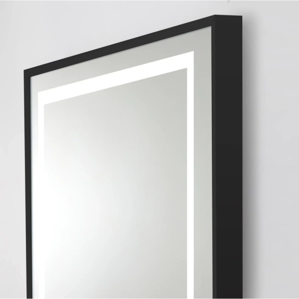 Зеркало (90х80) BelBagno Kraft SPC-KRAFT-900-800-LED-TCH-WARM-NERO с подсветкой