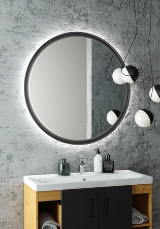 Зеркало с подсветкой Art&Max Napoli AM-Nap-600-DS-F-Grey
