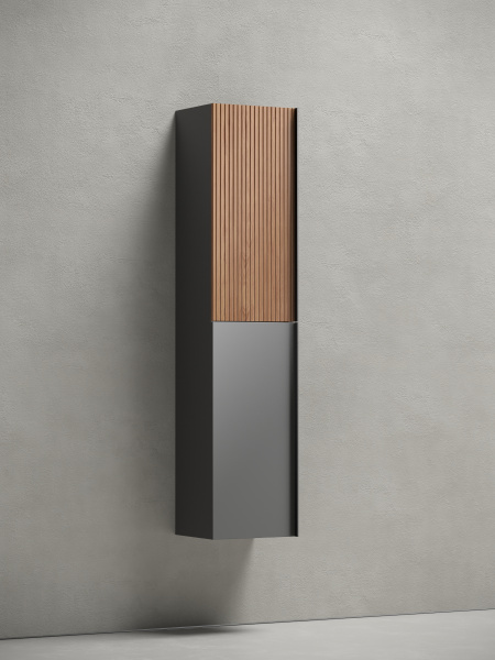 Шкаф-пенал Sancos  Delta PDL35GR дуб красный/графит