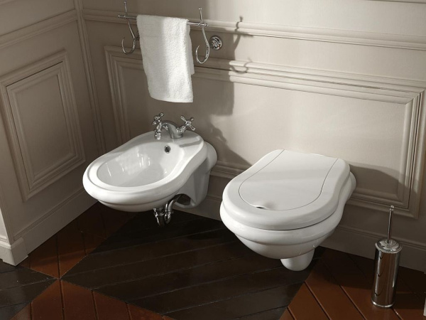 Биде подвесное Kerasan Retro 102601*1 белый