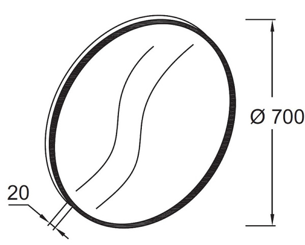 Зеркало Jacob Delafon Odeon Rive Gauche 70 EB1177-S14