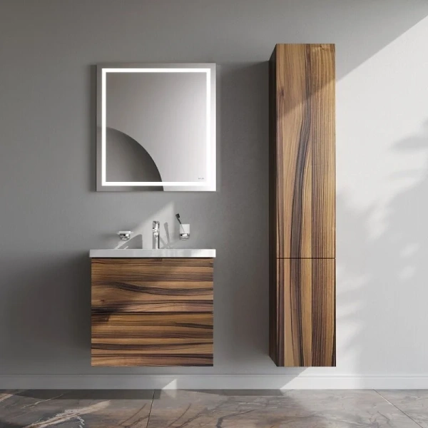 Пенал подвесной 30 см Am.Pm Gem M90CHR0306HF, орех, правый