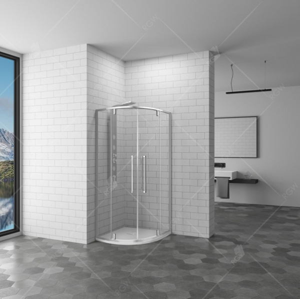 Душевой уголок полукруглый с 2 распашными дверями RGW SV-53 06325388-11