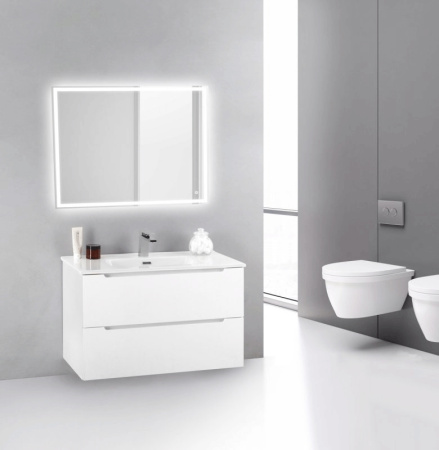 База под раковину подвесная BelBagno ETNA39-700/390-2C-SO-BL-P Bianco Lucido
