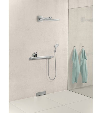 Верхний душ с кронштейном Hansgrohe Rainmaker Select 460 1jet 24003400 белый/хром