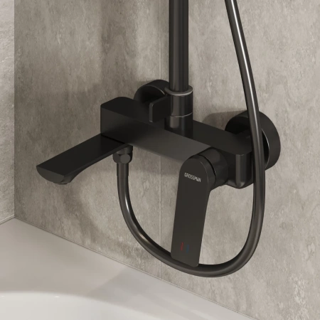 Душевая система Grossman Galaxy 500.K35.01.420 графит сатиновый