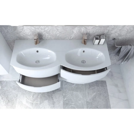 Тумба под раковину Cezares VAGUE 44220 Bianco lucido