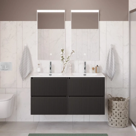 Тумба под раковину 120 BelBagno Uno UNO-1200-4C-SO-GSO темно-серый матовый, без раковины