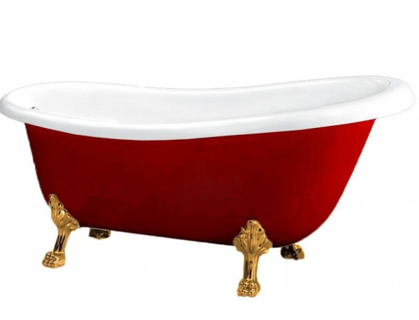 Акриловая ванна (170х81) BelBagno BB04-ROS, красный Акриловая ванна (170х81) BelBagno BB04-ROS, красный