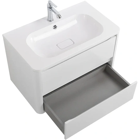 Тумба под раковину Cezares RELAX-800-2C-SO-BL Bianco Lucido