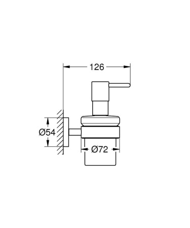 Дозатор для жидкого мыла Grohe Essentials 1022572430 (черный матовый)