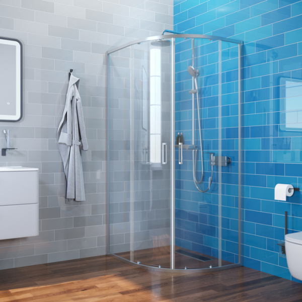 Душевое ограждение IDDIS Zodiac глянцевый алюминиевый профиль 100х80х195 см (ZOD6CR8i23)