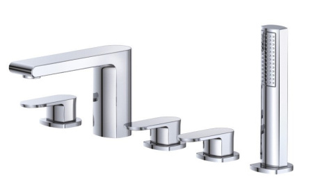 Смеситель на борт ванны BelBagno TERRA TER-VI5-CRM