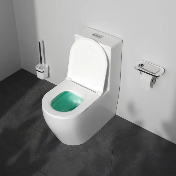 Унитаз-моноблок безободковый Am.Pm Func C8F8900SC, с сиденьем микролифт