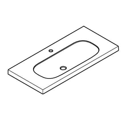 Раковина накладаня (100х46) GROHE Euro Ceramic 39585 00H (3958500H)