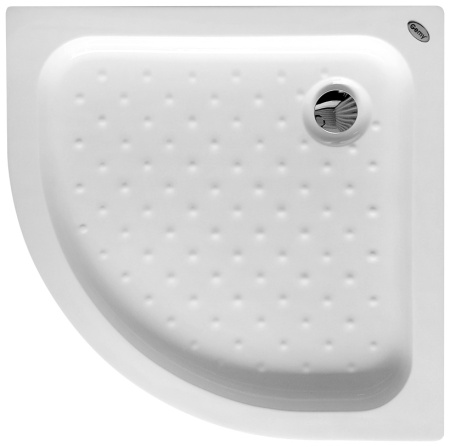 Акриловый душевой поддон (80х80) Gemy ST06T четверть круга, белый