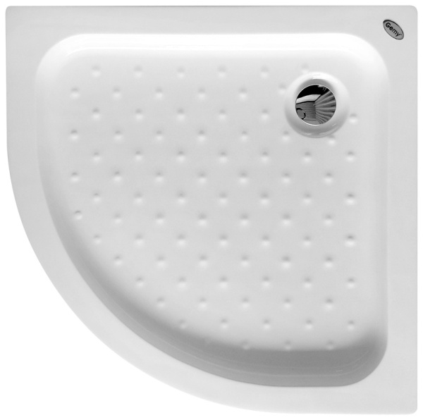 Акриловый душевой поддон (90х90) Gemy ST07T четверть круга, белый