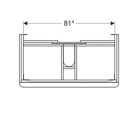 Тумба с раковиной Geberit Smyle Square 500.251.01.1+ 500.354.JR.