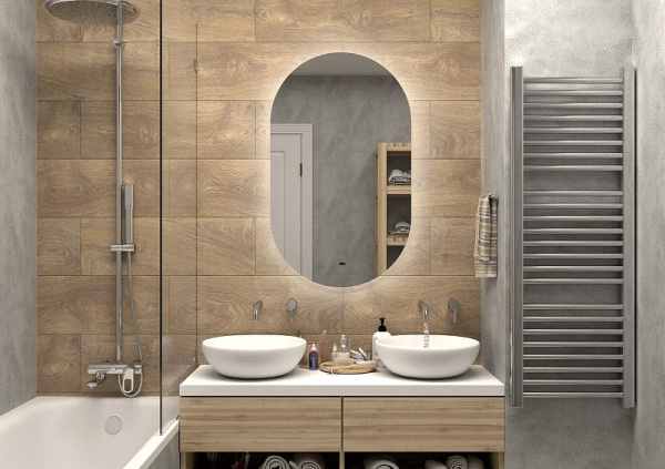 Зеркало с подсветкой (70x120) Continent Fleur ЗЛП628