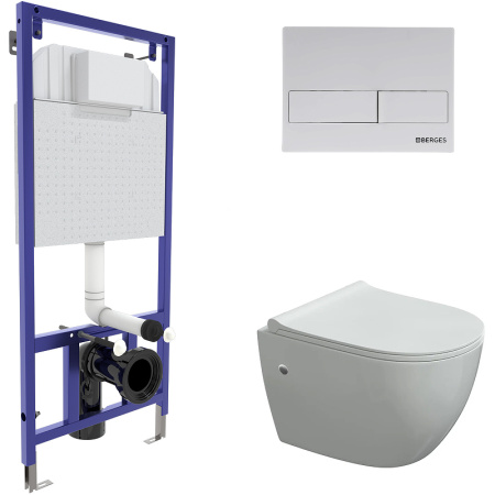 Комплект унитаза с инсталляцией Berges Wasserhaus Okus 043277