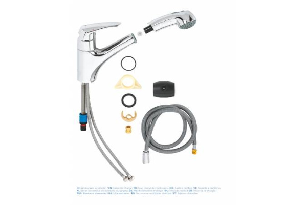 Смеситель однорычажный для кухни Grohe Eurodisc 32257 001 (32257001) хром Смеситель однорычажный для кухни Grohe Eurodisc 32257 001 (32257001) хром