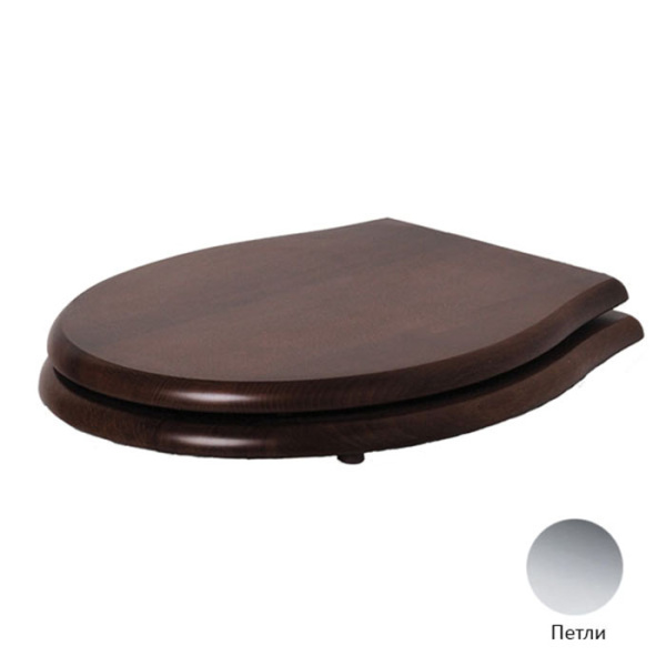 Крышка-сиденье с микролифтом Azzurra Giunone-Jubilaeum 1800NM/F noce/cr