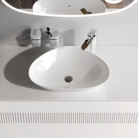 Раковина накладная Am.Pm Func M8FWCC50600WG белый глянец