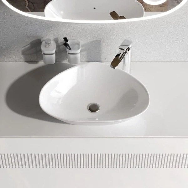 Раковина накладная Am.Pm Func M8FWCC50600WG белый глянец