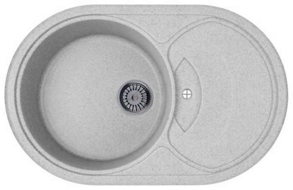 Кухонная мойка Whinstone ￼￼￼Милан (B02) серая 41485