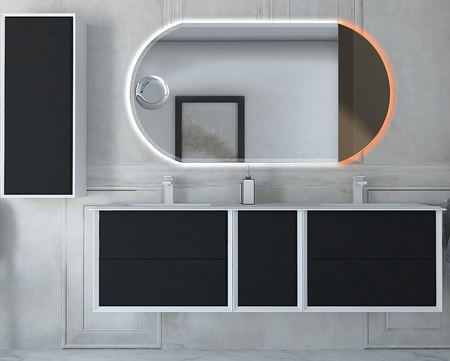 Шкаф подвесной Cezares Bellagio 54863 grafite