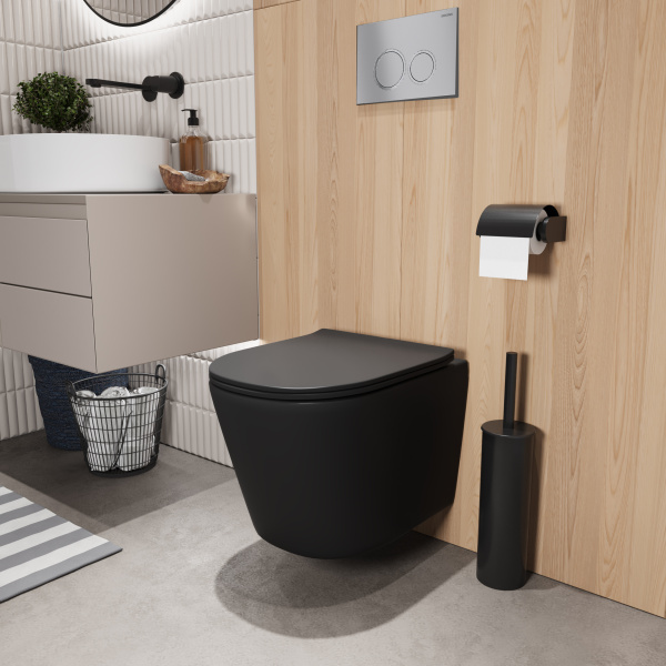 Комплект унитаза с инсталляцией Grossman Galaxy 97.4477BMSQ.01.110 с клавишей смыва