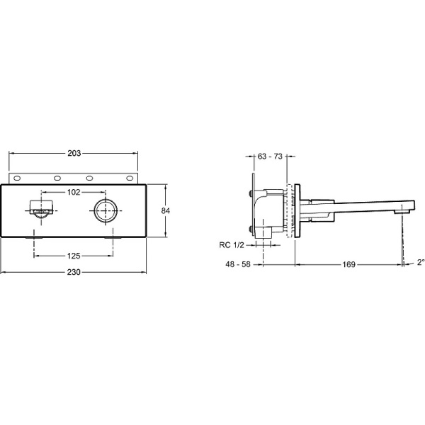 Смеситель для раковины Jacob Delafon Composed E73061-CP