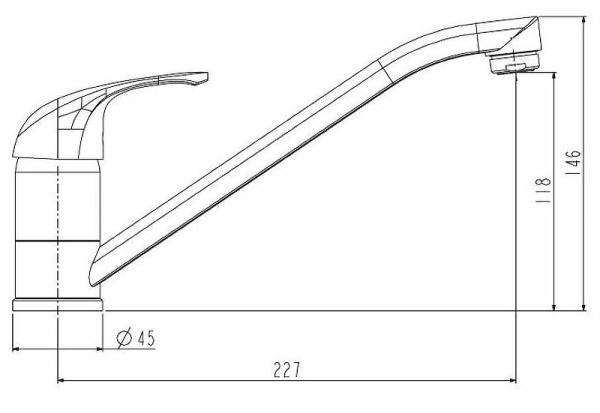 Смеситель для кухонной мойки ESKO RIGA (RG 05)