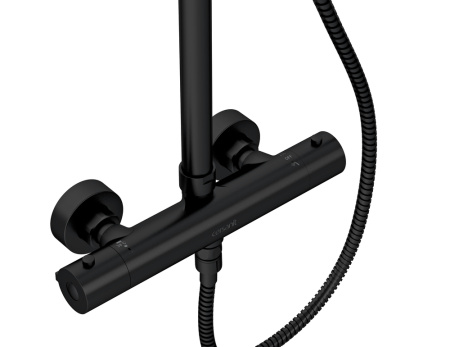 Душевая система термостатическая Cersanit BRASKO BLACK 63112 черный