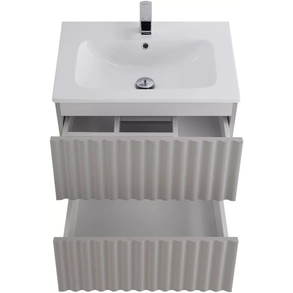 База под раковину Art&Max Еlegant AM-ELEGANT-600-2C-SO-GCM-LED Светло-серый матовый