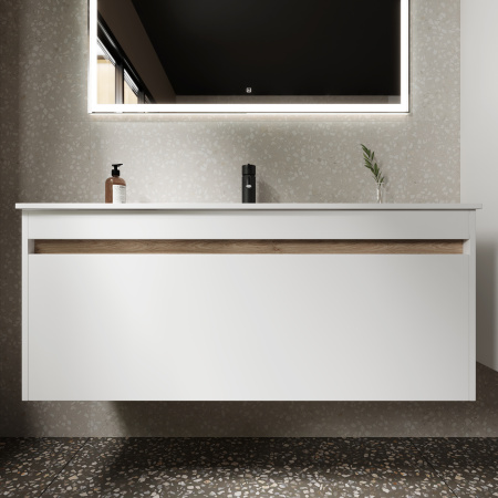 Тумба под раковину Sancos  Smart SM120-1W белый глянец
