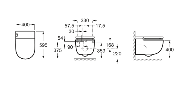Унитаз подвесной Roca Meridian IN-TANK 893301000