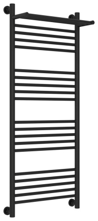Полотенцесушитель Водяной Сунержа Богема с полкой + (120х50) Матовый Черный 31-0223-1250