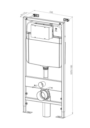 Комплект унитаза с инсталляцией D&K Venice DS1022502