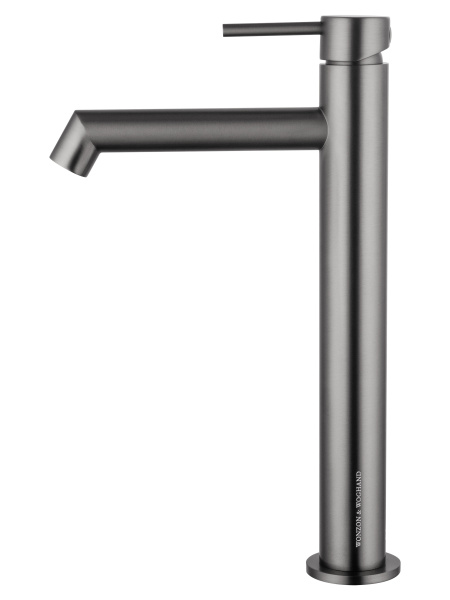 Смеситель для раковины высокий WONZON & WOGHAND, темный графит WW-H1064-BGG