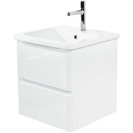 База под раковину BelBagno ALBANO-CER-500-2C-SO-BL подвесная Bianco Lucido