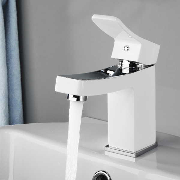 Смеситель для раковины WasserKRAFT Aller 1063WHITE Смеситель для раковины WasserKRAFT Aller 1063WHITE