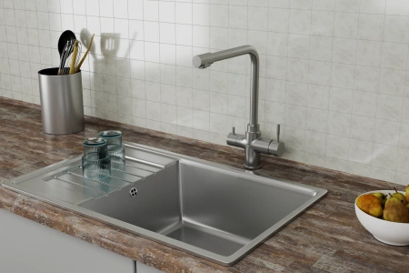 Смеситель для кухонной мойки с фильтром RUSH MS9035-33