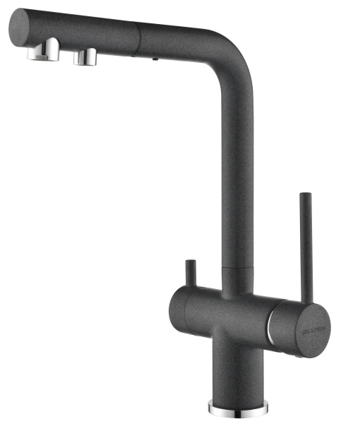 Смеситель для кухни с подключением к фильтру  Paulmark Serpentine Se213222-DG