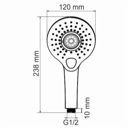 Ручной душ WasserKRAFT A101